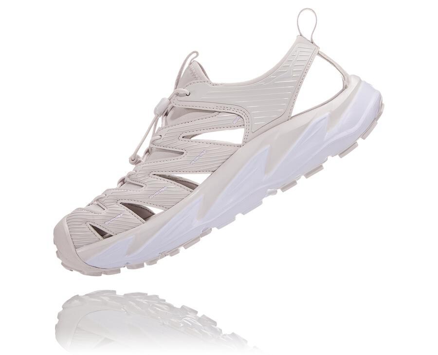 Sandals Mens - Hoka One One Hopara - White - FIAWOKR-80